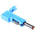 Hirschmann Test & Measurement Blue Male Banana Plug, 4 mm Connector, Screw Termination, 30A, 30 V ac, 60V dc, Nickel