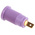Hirschmann Test & Measurement Violet Female Banana Socket, 4 mm Connector, Tab Termination, 25A, 1000V ac/dc, Gold