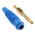 Hirschmann Test & Measurement Blue Male Banana Plug, 4 mm Connector, Solder Termination, 32A, 30 V ac, 60V dc, Gold