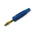 Hirschmann Test & Measurement Blue Male Banana Plug, 4 mm Connector, Solder Termination, 32A, 30 V ac, 60V dc, Gold