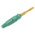 Hirschmann Test & Measurement Green Male Banana Plug, 4 mm Connector, Solder Termination, 32A, Gold Plating