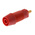 Schutzinger Red Female Banana Socket, 4 mm Connector, 32A, 1000V, Gold Plating