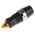 Schutzinger Black Female Banana Socket, 4 mm Connector, 32A, 1000V, Gold Plating