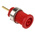 Hirschmann Test & Measurement Red Female Banana Socket, 4 mm Connector, Solder Termination, 24A, 1000V ac/dc, Gold