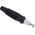 Hirschmann Test & Measurement Black Male Banana Plug, 4 mm Connector, Solder Termination, 32A, 30 V ac, 60V dc, Nickel