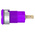 Staubli Violet Female Banana Socket, 4 mm Connector, Tab Termination, 24A, 1000V, Gold Plating