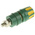 Hirschmann Test & Measurement 35A, Green, Yellow 27 mm Test Terminal With Brass Contacts and Nickel Plated - 8mm Hole