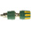 Hirschmann Test & Measurement 35A, Green, Yellow 27 mm Test Terminal With Brass Contacts and Nickel Plated - 8mm Hole