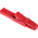Hirschmann Test & Measurement Crocodile Clip 4 mm Connection, Brass Contact, 25A, Red