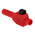 Staubli Red Male Banana Plug, 4 mm Connector, Clamp Termination, 10A, 600V, Nickel Plating