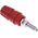 Hirschmann Test & Measurement 63A, Red Binding Post With Brass Contacts and Nickel Plated