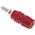 Hirschmann Test & Measurement 63A, Red Binding Post With Brass Contacts and Nickel Plated