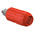 Staubli Red Female Banana Socket, 4 mm Connector, Bolt Termination, 20A, 1000V, Nickel Plating