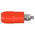 Staubli Red Female Banana Socket, 4 mm Connector, Bolt Termination, 20A, 1000V, Nickel Plating