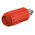 Staubli Red Female Banana Socket, 4 mm Connector, Bolt Termination, 20A, 1000V, Nickel Plating