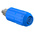 Staubli Blue Female Banana Socket, 4 mm Connector, Bolt Termination, 20A, 1000V, Nickel Plating