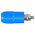 Staubli Blue Female Banana Socket, 4 mm Connector, Bolt Termination, 20A, 1000V, Nickel Plating