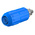 Staubli Blue Female Banana Socket, 4 mm Connector, Bolt Termination, 20A, 1000V, Nickel Plating