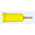 Staubli Yellow Female Banana Socket, 2mm Connector, Press Fit Termination, 10A, 600V, Gold Plating