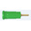 Staubli Green Female Banana Socket, 2mm Connector, Press Fit Termination, 10A, 600V, Gold Plating