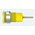 Staubli Yellow Female Banana Socket, 4 mm Connector, 24A, 1000V, Gold Plating