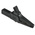 Staubli Crocodile Clip 4 mm Connection, Brass Contact, 32A, Black