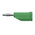 Schutzinger Green Male Banana Plug, 4 mm Connector, Solder Termination, 16A, 33 V ac, 70V dc, Nickel Plating