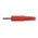 Schutzinger Red Male Banana Plug, 4 mm Connector, Solder Termination, 32A, 33 V ac, 70V dc, Nickel Plating