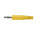 Schutzinger Yellow Male Banana Plug, 4 mm Connector, Screw Termination, 32A, 33 V ac, 70V dc, Nickel Plating