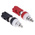 RS PRO 15A, Black, Red Binding Post - 7.2mm Hole Diameter