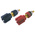 RS PRO 30A, Black, Red Binding Post and Gold Plated - 7.2mm Hole Diameter