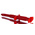 Staubli Crocodile Clip 4 mm Connection, Nickel-Plated Steel Contact, 16A, Red