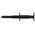 Staubli Crocodile Clip 4 mm Connection, Nickel-Plated Steel Contact, 16A, Black