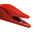 Staubli Crocodile Clip 4 mm Connection, Brass Contact, 32A, Red
