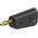 Staubli Black Plug Test Plug, Screw Termination, 32A, 30V ac, Gold Plating