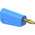 Staubli Blue Plug Test Plug, Screw Termination, 32A, 30V ac, Gold Plating