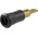 Staubli Black Socket Test Socket, Tab Termination, 25A, 30V ac, Gold Plating
