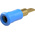 Staubli Blue Socket Test Socket, Tab Termination, 25A, 30V ac, Gold Plating