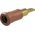 Staubli Brown Socket Test Socket, Tab Termination, 25A, 30V ac, Gold Plating