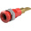 Staubli Red Socket Test Socket, Tab Termination, 25A, 30V ac, Gold Plating