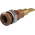 Staubli Brown Socket Test Socket, Tab Termination, 25A, 30V ac, Gold Plating