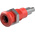 Staubli Red Socket Test Socket, Solder Termination, 25A, 30V ac, Nickel Plating