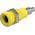 Staubli Yellow Socket Test Socket, Solder Termination, 25A, 30V ac, Nickel Plating