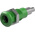 Staubli Green Socket Test Socket, Solder Termination, 25A, 30V ac, Nickel Plating