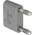 Staubli Grey Plug 4 mm Test Plug & Socket, 32A, 30V ac, Nickel Plating