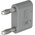 Staubli Grey Plug 4 mm Test Plug & Socket, 32A, 30V ac, Nickel Plating