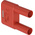 Staubli Red Plug 4 mm Test Plug & Socket, 32A, 1kV, Nickel Plating