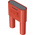 Staubli Red Plug 4 mm Test Plug & Socket, 32A, 1kV, Nickel Plating