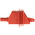 RS PRO Crocodile Clip 4 mm Connection, 10A, Red