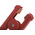 Mueller Electric Crocodile Clip, Copper Contact, 300A, Red